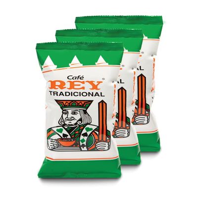 Cafe Rey Tradicional Costa Rica Ground Coffee Green Bag, 8.8 Oz - 3 Pack