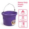 Little Giant P8FBPURPLE 2 Gallon All Purpose Heavy Duty Farm Flat Back Plastic Buckets for Supplies, Toys, Laundry, and Water, Purple, (6 Pack) view 4
