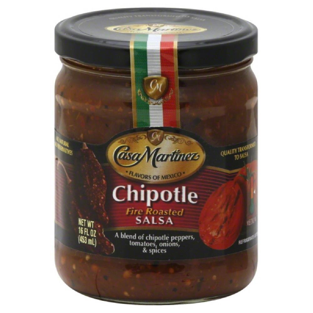 2 Set Casa Martinez Salsa Chipotle Fire Roasted, 16 oz