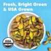 Wilderness Poets, Organic Pistachios - Bright Green Pistachio Nut Halves, No Salt, Grown in California (2 Pound) view 3