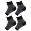 2pairs Plantar Fasciitis Compression Socks Ankle Support Sleeves for Arch Relief Heel Pain Moisture-wicking for Black s view 1