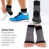 2pairs Plantar Fasciitis Compression Socks Ankle Support Sleeves for Arch Relief Heel Pain Moisture-wicking for Black s view 3