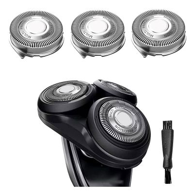 Gleway SH50/52 Replacement Heads Compatible with Philips Series 5000 Shaver, Upgraded SH50 Razor Replacement Heads Compatible with Norelco PT8xx, PT7xx, AT8xx, AT7xx, 3Pcs with Cleaning Brush