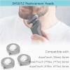 Gleway SH50/52 Replacement Heads Compatible with Philips Series 5000 Shaver, Upgraded SH50 Razor Replacement Heads Compatible with Norelco PT8xx, PT7xx, AT8xx, AT7xx, 3Pcs with Cleaning Brush view 2