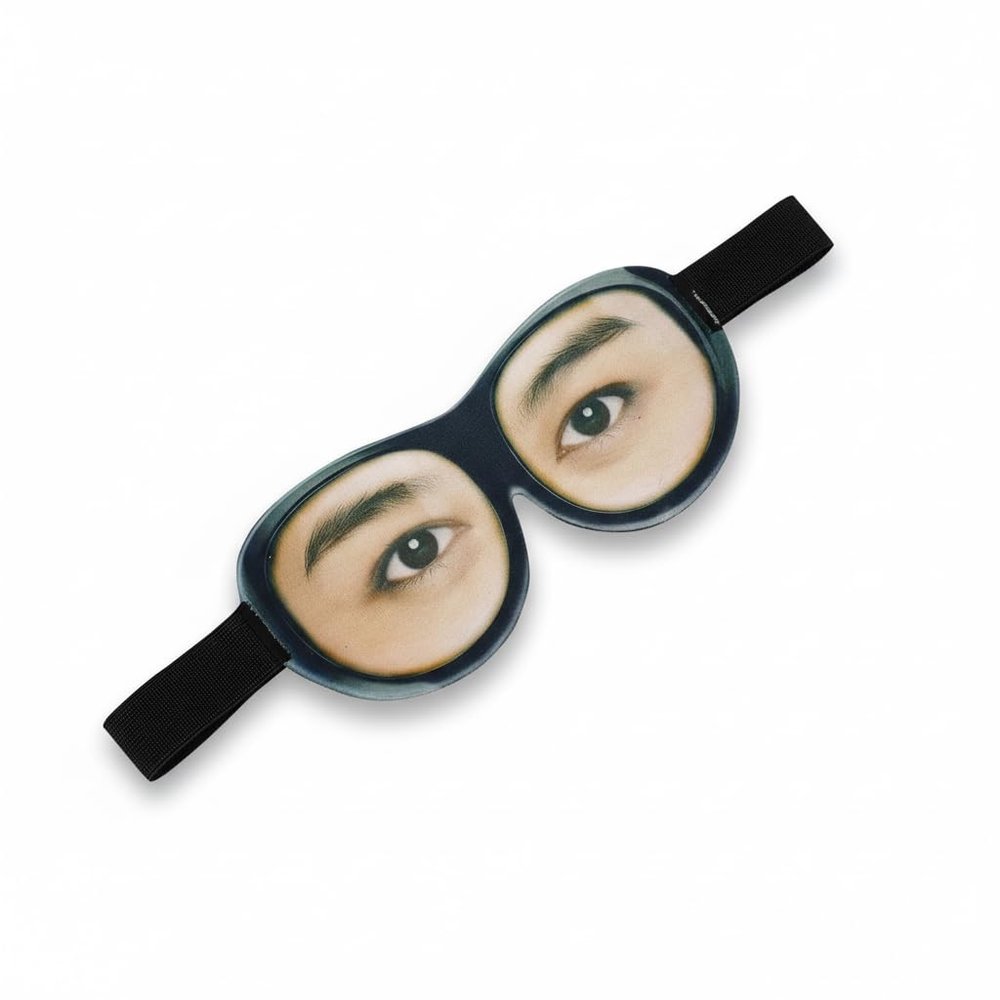 Funny Sleep Mask Eyes Open Funny Eye Mask for Sleeping Soft Breathable Funny Eyeshade with Adjustable Head Strap for Travel,Party, Rest, Sleeping