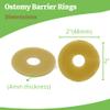 10pcs Elastic Moldable Ostomy Barrier Rings, 2" Diameter 4mm Thick, Non-Leaking Sting-Free Hydrocolloid Seal Extender Ring for Colostomy Bags view 2
