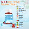 Vazatisi 2 Pack Ashwagandha Gummies for Women Men, Sugar Free Organic Ashwagandha Gummies Supplement for Relax Restore Balance, Vegan Gluten Free, 120 Count view 4