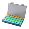 4 Weeks Pill Box, Monthly Pill Organizer, 21 Compartment Portable Pill Case with Organizer, Large Capacity Pill Case 28 Day, Pill Dispenser for Carrying Medicines, Vitamins and Fish Oil Supplements view 1