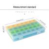4 Weeks Pill Box, Monthly Pill Organizer, 21 Compartment Portable Pill Case with Organizer, Large Capacity Pill Case 28 Day, Pill Dispenser for Carrying Medicines, Vitamins and Fish Oil Supplements view 2