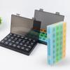 4 Weeks Pill Box, Monthly Pill Organizer, 21 Compartment Portable Pill Case with Organizer, Large Capacity Pill Case 28 Day, Pill Dispenser for Carrying Medicines, Vitamins and Fish Oil Supplements view 4