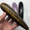 18cm Natural Quartz Crystal Massage Wand Rose Quartz Massage Wand Large Crystal Stone Yoni Massage Stick As Women Gift,18cm Tiger S-Eye view 1