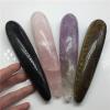 18cm Natural Quartz Crystal Massage Wand Rose Quartz Massage Wand Large Crystal Stone Yoni Massage Stick As Women Gift,18cm Tiger S-Eye view 4