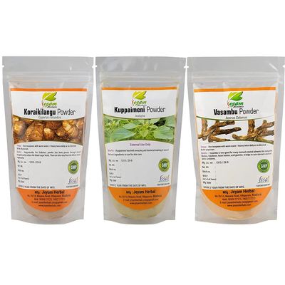 Admart Kuppaimeni Powder (200G), Koraikilangu Powder (200g) & Vasambu Powder (200G)