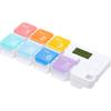 7 Day AM PM Pill Organizer, Travel Pill Box Case, 7 Compartments Weekly Pill Organizer to Hold Vitamins,Fish Oil,Supplements, Weekly Pill Box/Cases, Daily Medicine Dispenser with Alarms view 1