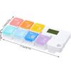 7 Day AM PM Pill Organizer, Travel Pill Box Case, 7 Compartments Weekly Pill Organizer to Hold Vitamins,Fish Oil,Supplements, Weekly Pill Box/Cases, Daily Medicine Dispenser with Alarms view 2