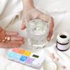 7 Day AM PM Pill Organizer, Travel Pill Box Case, 7 Compartments Weekly Pill Organizer to Hold Vitamins,Fish Oil,Supplements, Weekly Pill Box/Cases, Daily Medicine Dispenser with Alarms view 4
