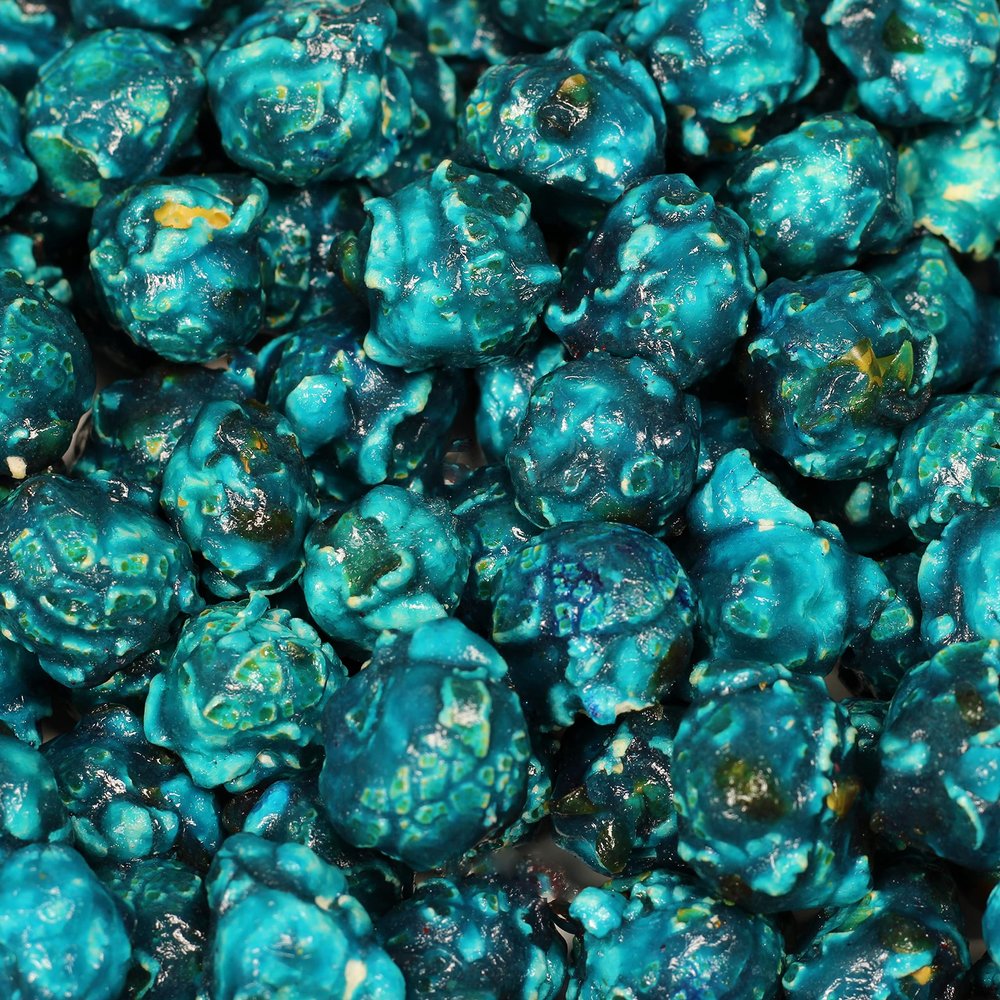 Gourmet Blue Raspberry Flavored Popcorn by It's Delish, 2 lbs Bulk Bag | Air Popped Pop Corn Snack - Fruity Blue Themed Candy Confetti | Birthday Party, Events Gluten Free, Vegan, Kosher