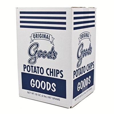 4 Set - Good's Potato Chips (Original "Blue Bag", One 2 lb. Box)