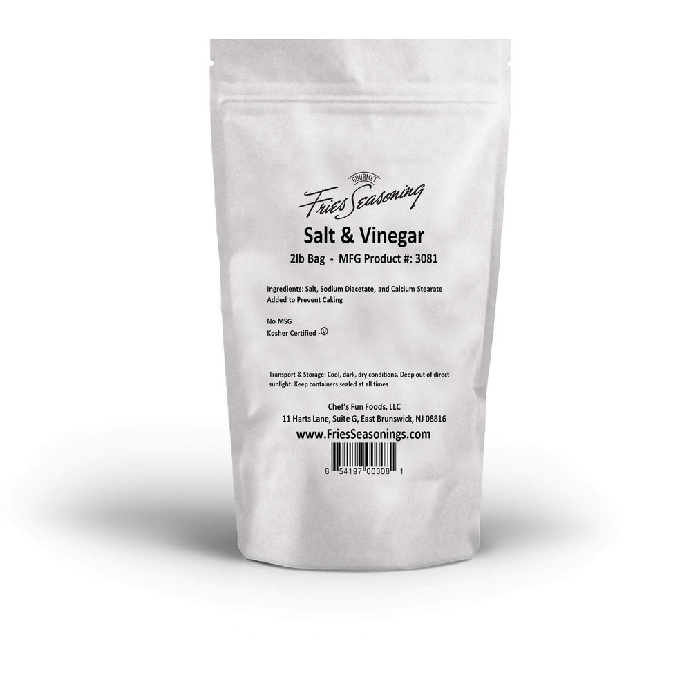 3 Set - Gourmet Fries Seasonings Salt and Vinegar, 2 Pound, 32 Ounce (Pack of 1)