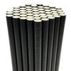 Disposable Drinking Straws Paper Biodegradable 0.5" 1/2 12mm Extra Wide for Boba Smoothies Bubble Tea Pearls Jumbo Milkshake Slushies Thick Shakes, Wedding Birthday Shower Party Supplies, Black 50 PCS view 1