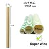 Paper Drinking Straws Disposable Biodegradable Extra Wide 0.5" 1/2 12mm for Boba Smoothies Bubble Tea Pearls Jumbo Milkshake Slushy Thick Shakes, Wedding Birthday Shower Party Supplies, Kraft 50 PCS view 2