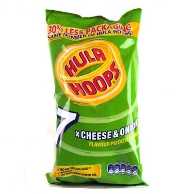 7 Set KP Hula Hoops 6 Pack (Cheese and Onion) by KP
