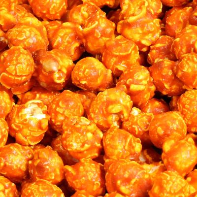 Gourmet Orange Flavored Popcorn by It's Delish 5 lbs Bulk Bag | Air Popped Pop Corn Snack - Fruity Orange Themed Candy Confetti | Birthday Party, Events Gluten Free, Vegan, Kosher