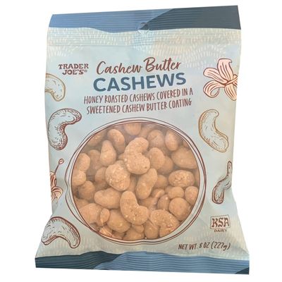 TJ's Cashew Butter Cashews, 8 ounces (227 grams)