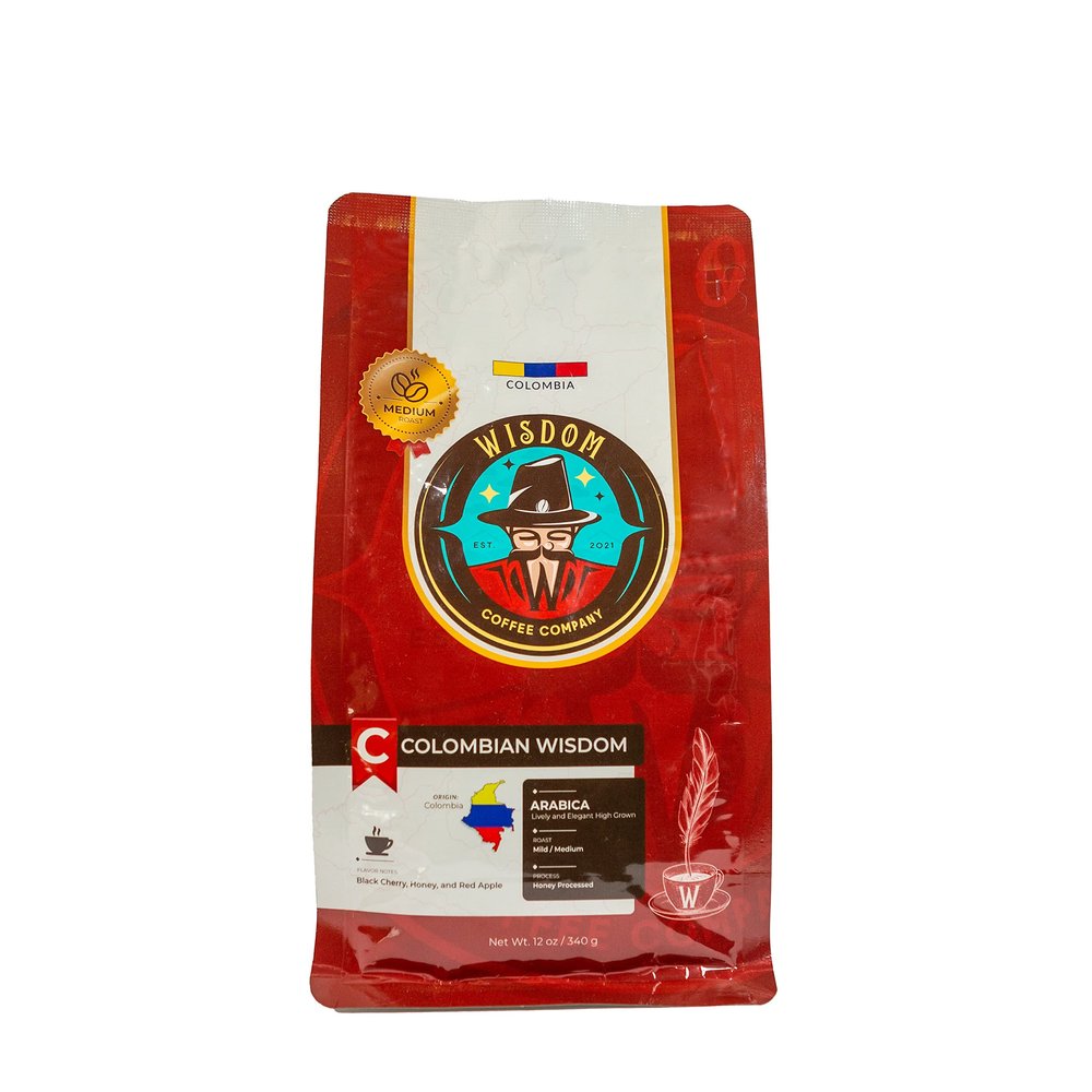 Colombian Coffee | Honey Processed | Single Origin Coffee | Wisdom Specialty Coffee Whole Bean