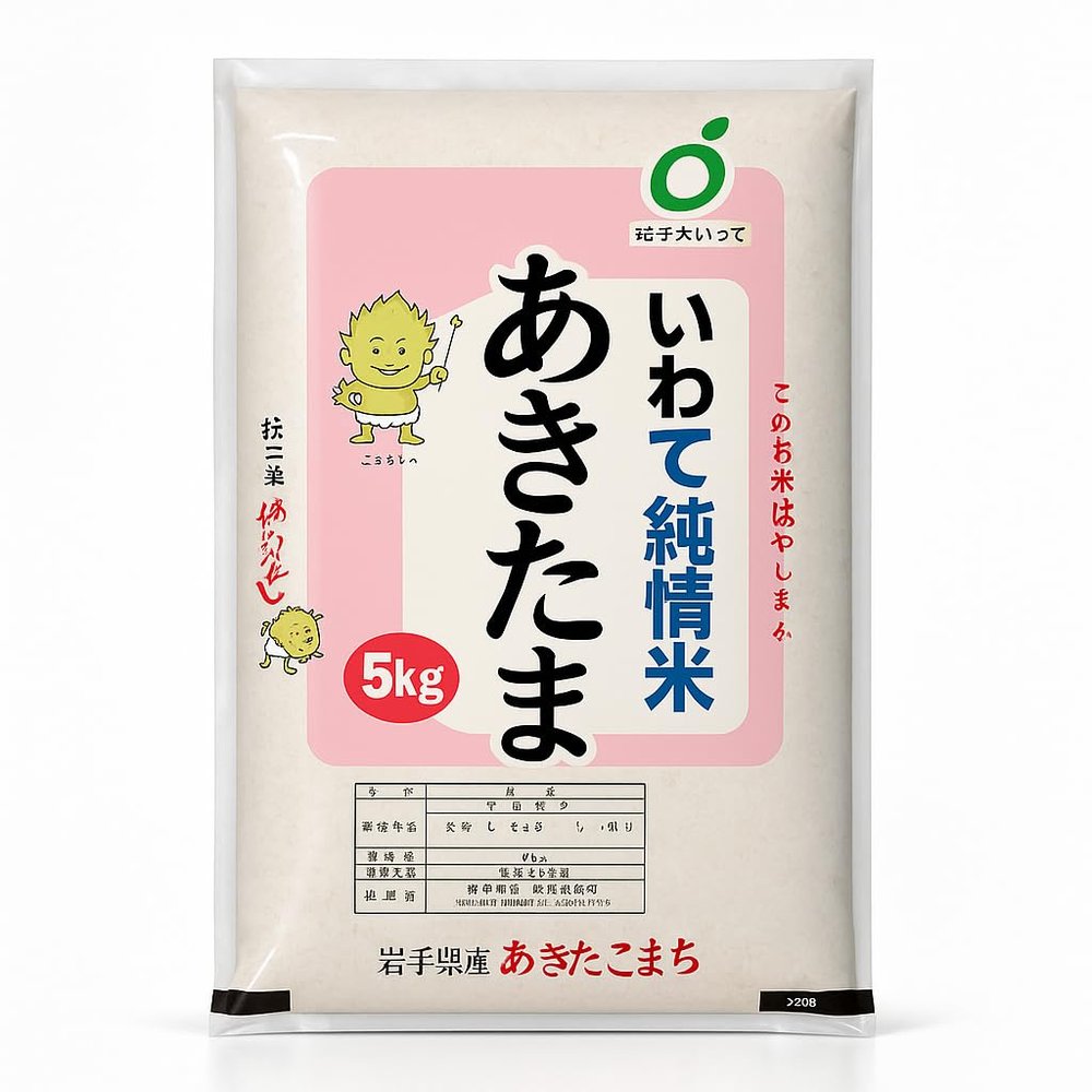 Akitakomachi Japanese Short-Grain Rice  Premium Iwate-Grown Variety from Koshihikari Lineage  Sweet Aroma, Sticky Texture & Shiny Finish  Ideal for Sushi, Onigiri & Donburi    11 lb