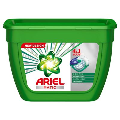 Ariel Matic 4in1 PODs Detergent Pack 18 ct -for Top & Front load washing machine only
