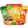 The Daily Good Shiitake Crisps -3-Pack Mushroom Chips, Gluten-Free, Non-GMO, Original, Wasabi, and Mexican Chili Flavors, Vegan Food and Snacks,0.2 lbs view 1