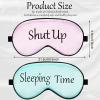8 Pieces Sleep Mask Silk Eye Mask with Adjustable Strap Soft Blackout Blindfold Eye Cover for Women Men Full Night's Sleep, Travel, Nap, Meditation(Retro Colors) view 2