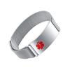 YOTHIWAD Medical Alert Bracelets for Men Women Medical Id Bracelets with Free Laser Engraving Adjustable Stainless Steel Band Magnetic Security Clasp Dual-Side Engraving view 1