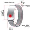 YOTHIWAD Medical Alert Bracelets for Men Women Medical Id Bracelets with Free Laser Engraving Adjustable Stainless Steel Band Magnetic Security Clasp Dual-Side Engraving view 4