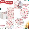 100 PCS Christmas Napkins Cocktail Napkins Paper Disposable Guest Napkin Xmas Candy Theme Decorative Paper Guest Towels for Holiday Christmas Dinner Party Supplies, 7.87 x 4.3 inch view 3