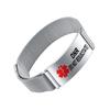 YOTHIWAD Medical Alert Bracelets for Men Women Medical Id Bracelets Adjustable Stainless Steel Band Magnetic Security Clasp DNR(DO NOT RESUSCITATE) view 1