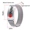 YOTHIWAD Medical Alert Bracelets for Men Women Medical Id Bracelets Adjustable Stainless Steel Band Magnetic Security Clasp (EPILEPSY) view 4