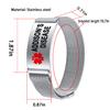 YOTHIWAD Medical Alert Bracelets for Men Women Medical Id Bracelets Adjustable Stainless Steel Band Magnetic Security Clasp (ADDISON'S DISEASE) view 4