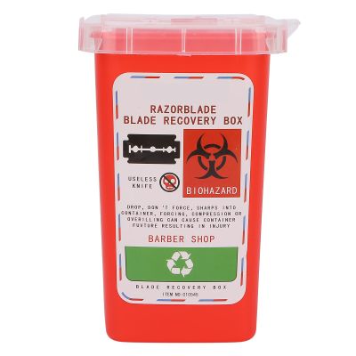 Quart Top Sharps Container, Disposal Disposal Blade Container Hair Salon Disposal Collect Box[Red]
