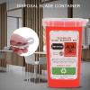 Quart Top Sharps Container, Disposal Disposal Blade Container Hair Salon Disposal Collect Box[Red] view 3
