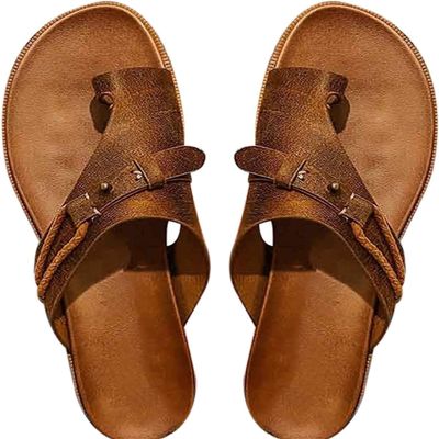 LUWAY Correct Sandals Big Toe Bone Correction Sandals Toe Corrector Sandals for Women Bunion Corrector Orthotic Sandals with Arch Support Toe Straighten Shoes,Brown,US10/EU42