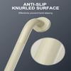 16 Inch Anti Slip Shower Grab Bar Handle Beige White, ZUEXT Stainless Steel Bathroom Grab Bar, Knurled Bathroom Balance Bar, Safety Hand Rail Support,Handicap Elderly Injury Senior Assist Bath Handle view 3