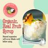 Wbry Organic Pia Colada Syrup  14.2oz (420g), Natural Fruit Syrups for Drinks, Shaved Ice and Ice cream, Vegan Friendly, Non-GMO, Dye-Free Snow Cone Syrup  BPA Free Plastic Bottle view 4