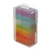 7 Day Pill Organizer AM PM 2 Times a Day, Weekly Pill Organizer, Large Capacity Weekly Pill Case Twice Daily, Rainbow Morning Evening Pill Case 14 Compartments Medicine Box view 1