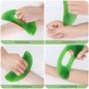 2 PCS Large Gua Sha Massage Tool, Resin Guasha Scraping Tool Multi-Functional Handheld Lymphatic Drainage Drain Scraper, Sore Muscles Massager for Tension Knots Relaxation, Myo-fascial Release view 2