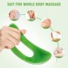 2 PCS Large Gua Sha Massage Tool, Resin Guasha Scraping Tool Multi-Functional Handheld Lymphatic Drainage Drain Scraper, Sore Muscles Massager for Tension Knots Relaxation, Myo-fascial Release view 3
