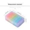 7 Day Pill Organizer AM PM 2 Times a Day, Weekly Pill Organizer, Large Capacity Weekly Pill Case Twice Daily, Rainbow Morning Evening Pill Case 14 Compartments Medicine Box view 2
