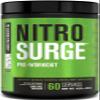 Jacked Factory NITROSURGE Pre Workout Supplement - Endless Energy, Instant Strength Gains, Clear Focus, Intense Pumps - NO Booster & Powerful Preworkout Energy Powder - 60 Servings, Arctic White view 1