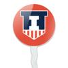 GRAPHICS & MORE University of Illinois Secondary Cupcake Picks Toppers Decoration Set of 6 view 2
